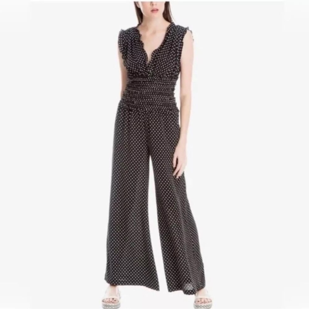 Max Studio London Smocked Waist Jumpsuit